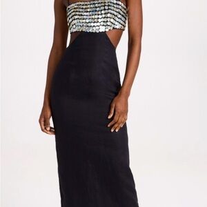 Staud Jada Dress NWT stunning of pearl embellished dress